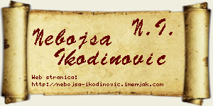 Nebojša Ikodinović vizit kartica